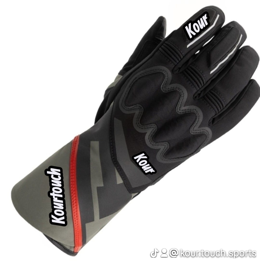 Black Protective Motorbike Gloves
